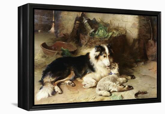 Motherless: the Shepherd's Pet, 1897-Walter Hunt-Framed Premier Image Canvas