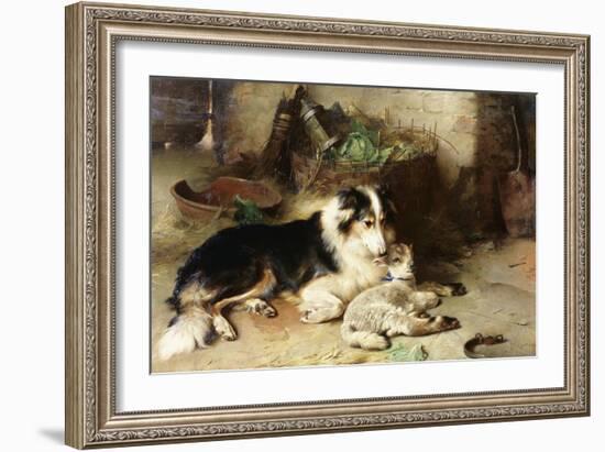 Motherless: the Shepherd's Pet, 1897-Walter Hunt-Framed Giclee Print