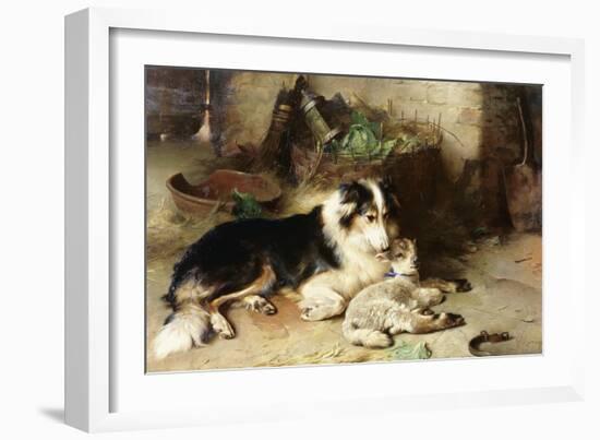 Motherless: the Shepherd's Pet, 1897-Walter Hunt-Framed Giclee Print