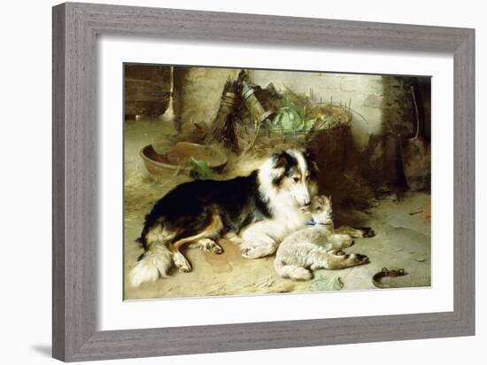 Motherless-The Shepherd's Pet, 1897-Walter Hunt-Framed Giclee Print