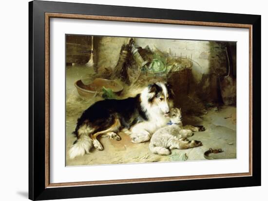 Motherless-The Shepherd's Pet, 1897-Walter Hunt-Framed Giclee Print