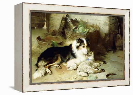 Motherless-The Shepherd's Pet, 1897-Walter Hunt-Framed Premier Image Canvas