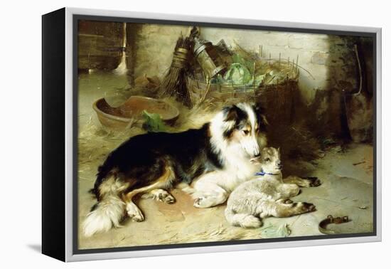 Motherless-The Shepherd's Pet, 1897-Walter Hunt-Framed Premier Image Canvas