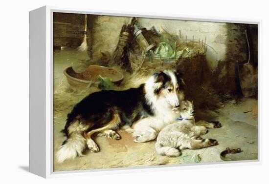 Motherless-The Shepherd's Pet, 1897-Walter Hunt-Framed Premier Image Canvas