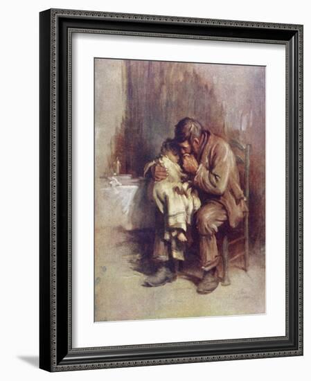 Motherless-Sir Samuel Luke Fildes-Framed Giclee Print