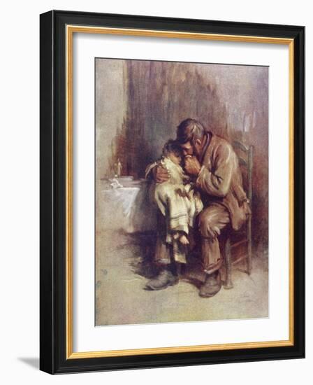 Motherless-Sir Samuel Luke Fildes-Framed Giclee Print