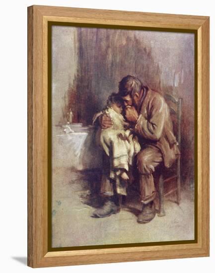 Motherless-Sir Samuel Luke Fildes-Framed Premier Image Canvas