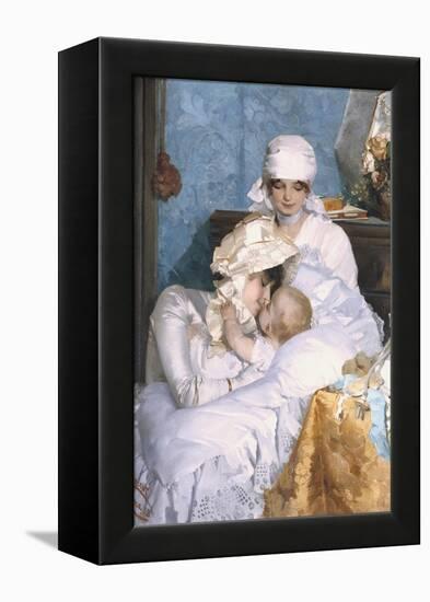 Motherly Love, 1883-Ferenc Innocent-Framed Premier Image Canvas