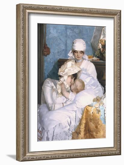 Motherly Love, 1883-Ferenc Innocent-Framed Giclee Print