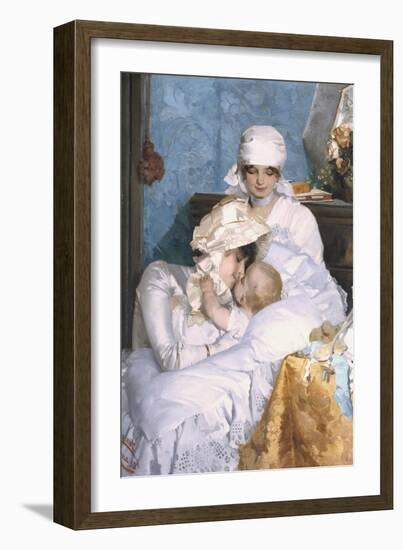 Motherly Love, 1883-Ferenc Innocent-Framed Giclee Print