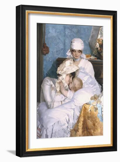 Motherly Love, 1883-Ferenc Innocent-Framed Giclee Print