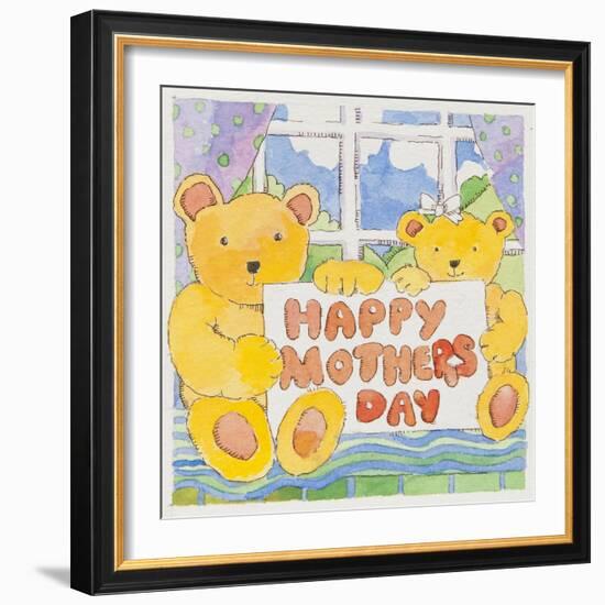 Mothers Day Bears-Jennifer Abbott-Framed Giclee Print