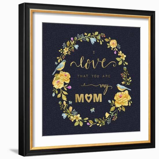 Mothers Day Wreath-Yachal Design-Framed Giclee Print