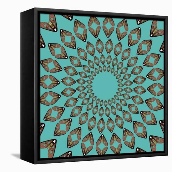 Moths Pachanga, Brown Moth-Belen Mena-Framed Premier Image Canvas