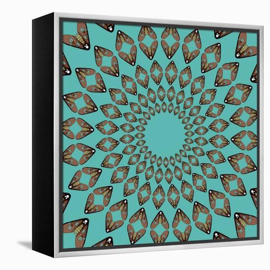 Moths Pachanga, Brown Moth-Belen Mena-Framed Premier Image Canvas