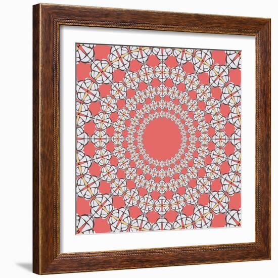 Moths Pachanga, White Moth-Belen Mena-Framed Giclee Print