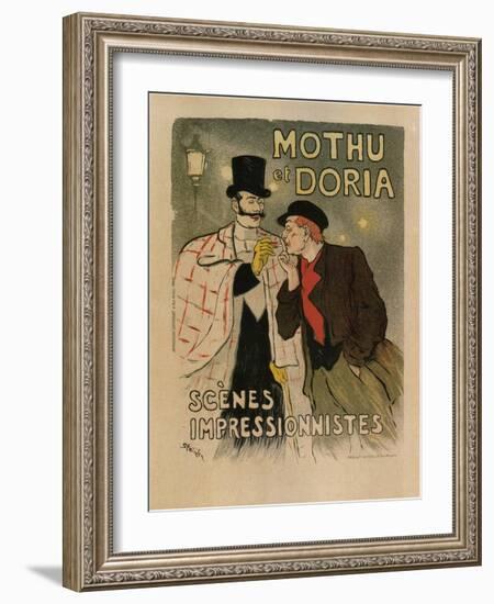 Mothu and Doria. (Scènes Impressioniste), 1893-Théophile Alexandre Steinlen-Framed Giclee Print