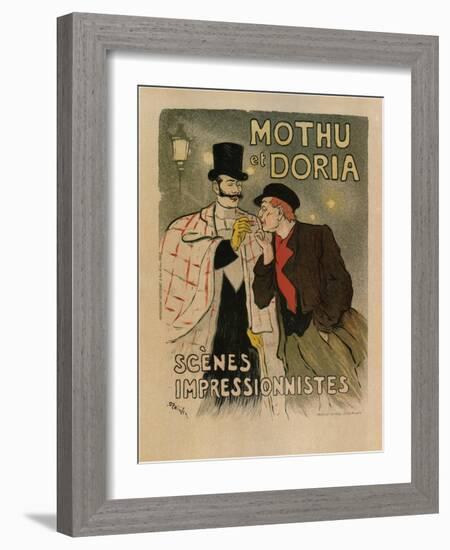 Mothu and Doria. (Scènes Impressioniste), 1893-Théophile Alexandre Steinlen-Framed Giclee Print
