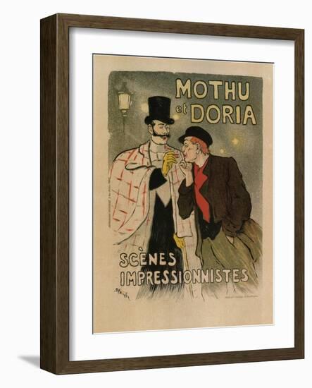 Mothu and Doria. (Scènes Impressioniste), 1893-Théophile Alexandre Steinlen-Framed Giclee Print