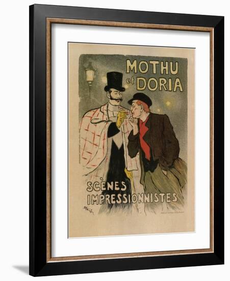 Mothu and Doria. (Scènes Impressioniste), 1893-Théophile Alexandre Steinlen-Framed Giclee Print