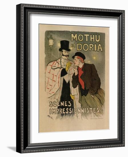 Mothu and Doria. (Scènes Impressioniste), 1893-Théophile Alexandre Steinlen-Framed Giclee Print