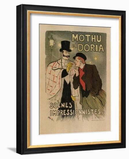 Mothu and Doria. (Scènes Impressioniste), 1893-Théophile Alexandre Steinlen-Framed Giclee Print