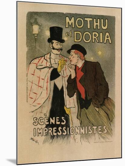 Mothu and Doria. (Scènes Impressioniste), 1893-Théophile Alexandre Steinlen-Mounted Giclee Print