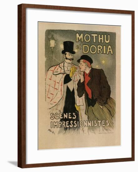 Mothu and Doria. (Scènes Impressioniste), 1893-Théophile Alexandre Steinlen-Framed Giclee Print