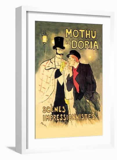 Mothu et Doria: Scenes Impressionnistes-Théophile Alexandre Steinlen-Framed Art Print