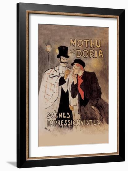 Mothu et Doria-Th?ophile Alexandre Steinlen-Framed Art Print