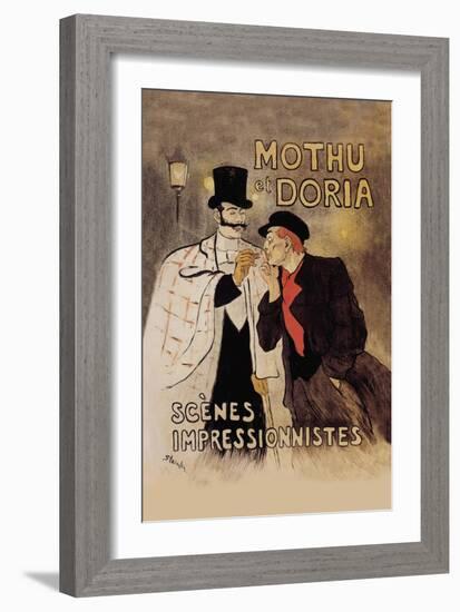 Mothu et Doria-Théophile Alexandre Steinlen-Framed Art Print