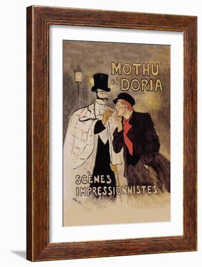 Mothu et Doria-Théophile Alexandre Steinlen-Framed Art Print