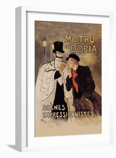 Mothu et Doria-Théophile Alexandre Steinlen-Framed Art Print