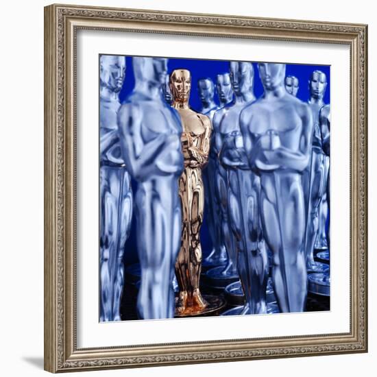 Motion Picture Academy, the Oscarsoscar Statuette at Academy Awards Theater, Hollywood-Bill Eppridge-Framed Photographic Print