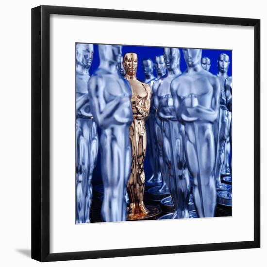 Motion Picture Academy, the Oscarsoscar Statuette at Academy Awards Theater, Hollywood-Bill Eppridge-Framed Photographic Print