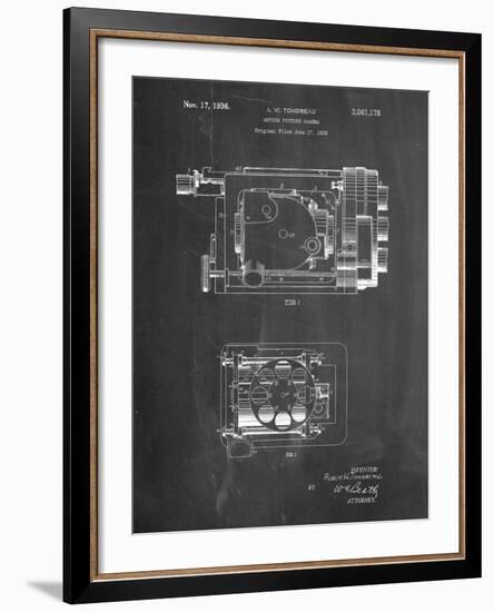 Motion Picture Camera 1932 Patent-Cole Borders-Framed Art Print