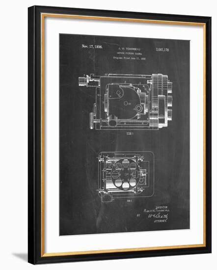 Motion Picture Camera 1932 Patent-Cole Borders-Framed Art Print