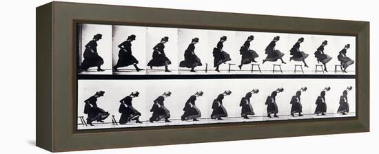 Motion Study, C.1872-1885-Eadweard Muybridge-Framed Premier Image Canvas