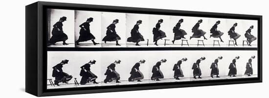 Motion Study, C.1872-1885-Eadweard Muybridge-Framed Premier Image Canvas