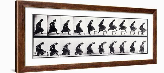 Motion Study, C.1872-1885-Eadweard Muybridge-Framed Giclee Print