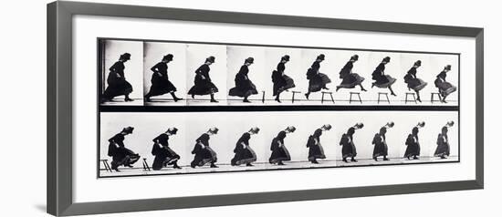 Motion Study, C.1872-1885-Eadweard Muybridge-Framed Giclee Print