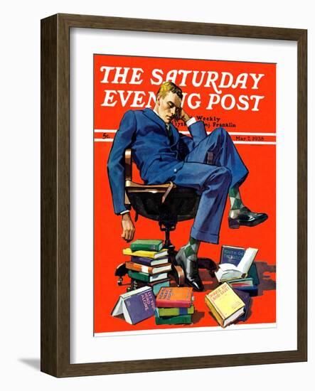 "Motivated to Sleep," Saturday Evening Post Cover, May 7, 1938-John E. Sheridan-Framed Giclee Print