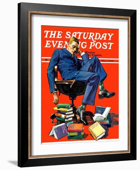 "Motivated to Sleep," Saturday Evening Post Cover, May 7, 1938-John E. Sheridan-Framed Giclee Print