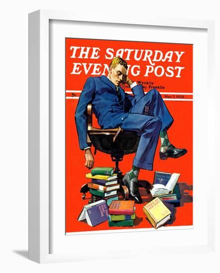 "Motivated to Sleep," Saturday Evening Post Cover, May 7, 1938-John E. Sheridan-Framed Giclee Print