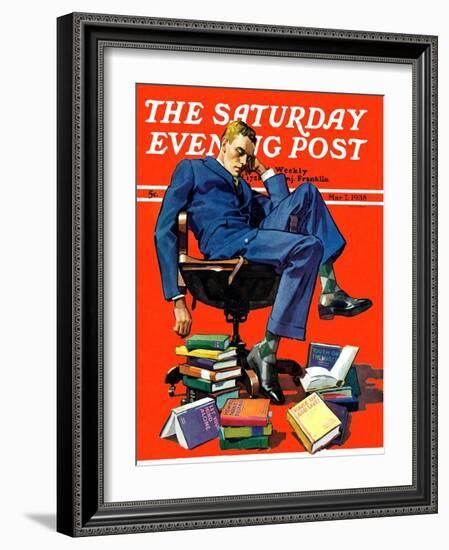 "Motivated to Sleep," Saturday Evening Post Cover, May 7, 1938-John E. Sheridan-Framed Giclee Print