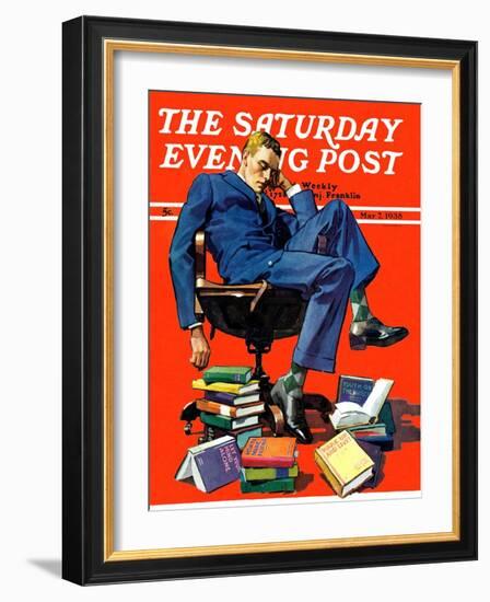 "Motivated to Sleep," Saturday Evening Post Cover, May 7, 1938-John E. Sheridan-Framed Giclee Print