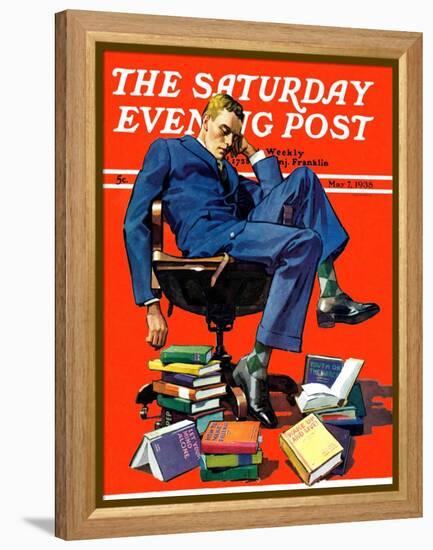 "Motivated to Sleep," Saturday Evening Post Cover, May 7, 1938-John E. Sheridan-Framed Premier Image Canvas