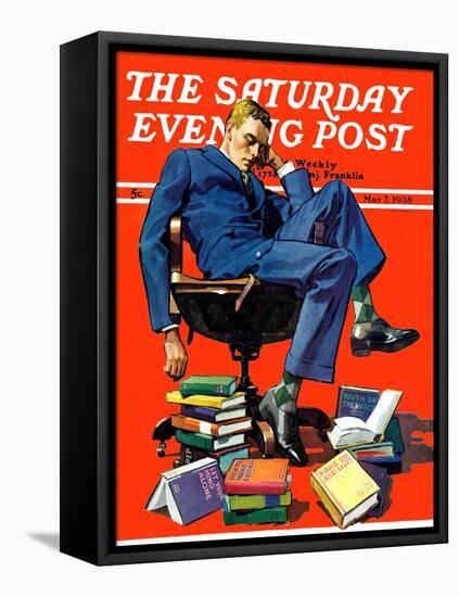 "Motivated to Sleep," Saturday Evening Post Cover, May 7, 1938-John E. Sheridan-Framed Premier Image Canvas