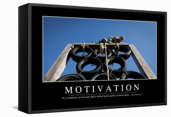 Motivation: Citation Et Affiche D'Inspiration Et Motivation-null-Framed Premier Image Canvas