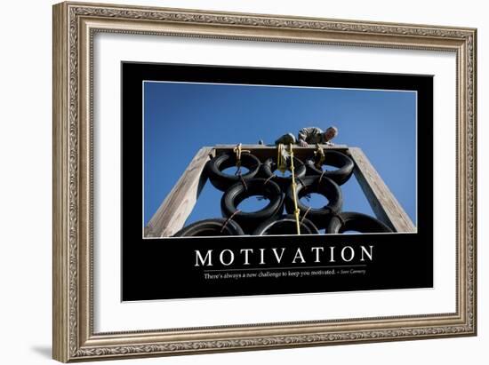 Motivation: Inspirational Quote and Motivational Poster-null-Framed Photographic Print